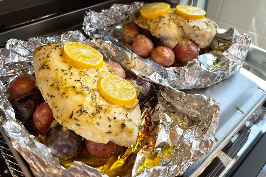 Toaster-Oven One-Pan Breakfast