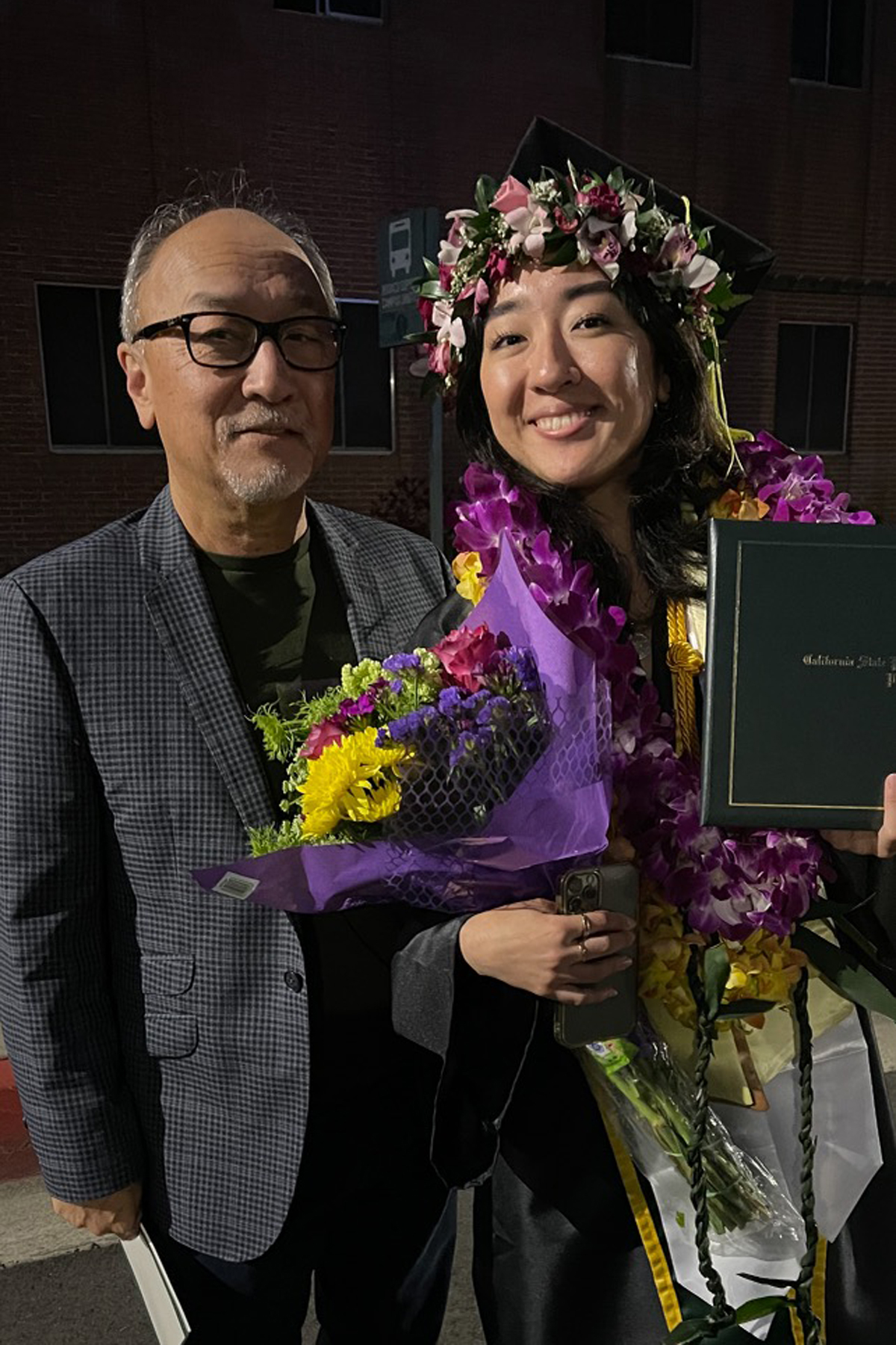 Bert and His Daughter at Graduation