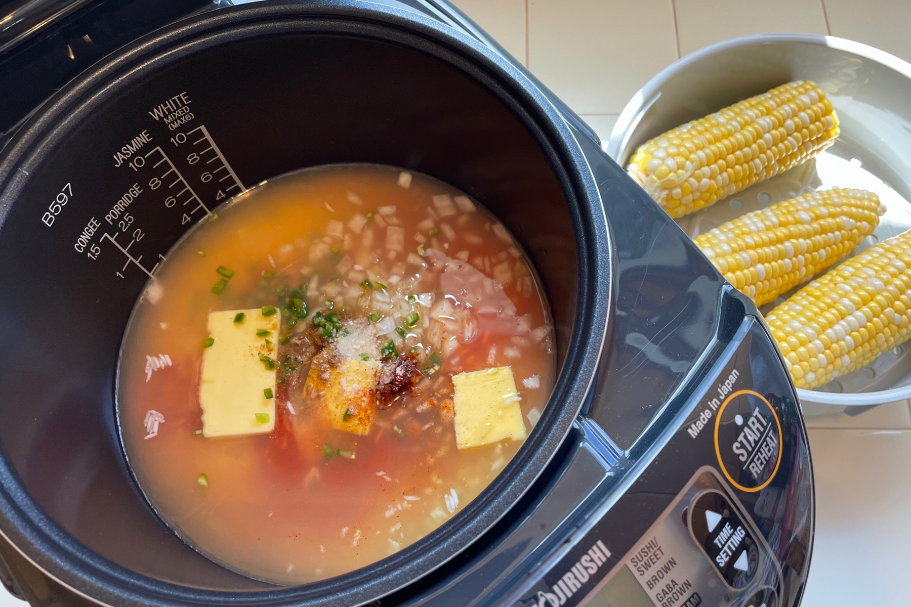 Rice Cooker Mexican Rice - Pinch and Swirl