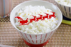 rice bowl with santa