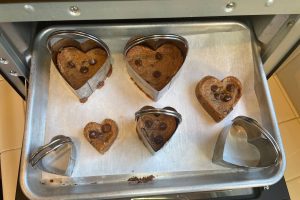 cookie cutters in heart shapes