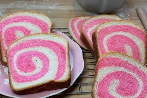 pink swirl bread