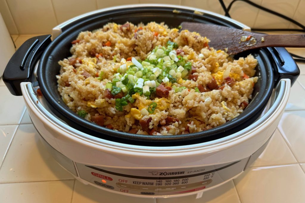 fried rice in skillet