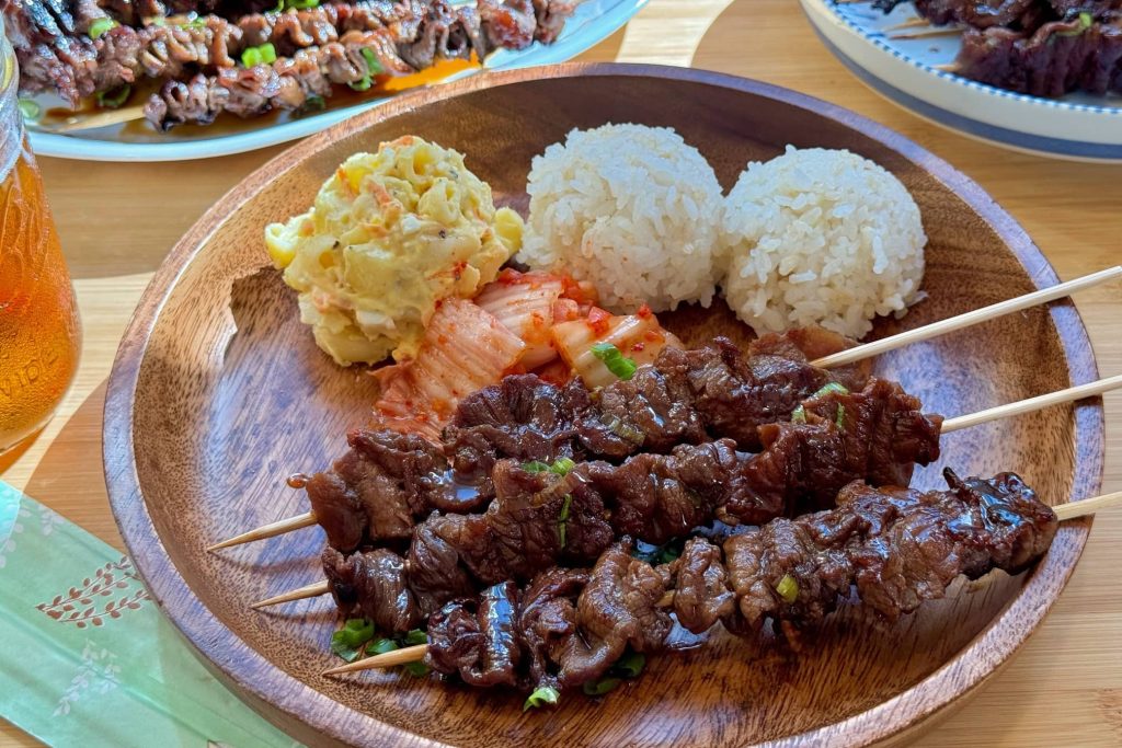 teriyaki sticks plate lunch