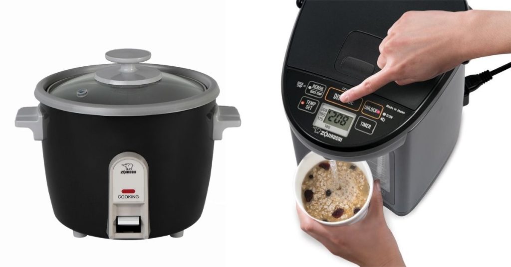 black rice cooker and water boiler 