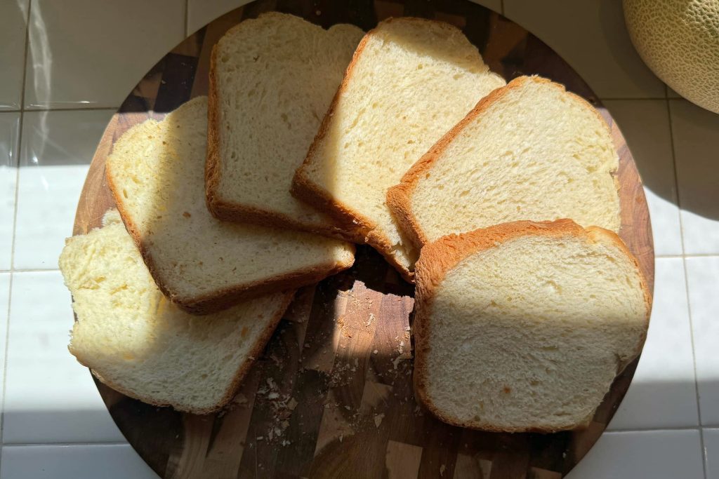 Homemade rice flour bread