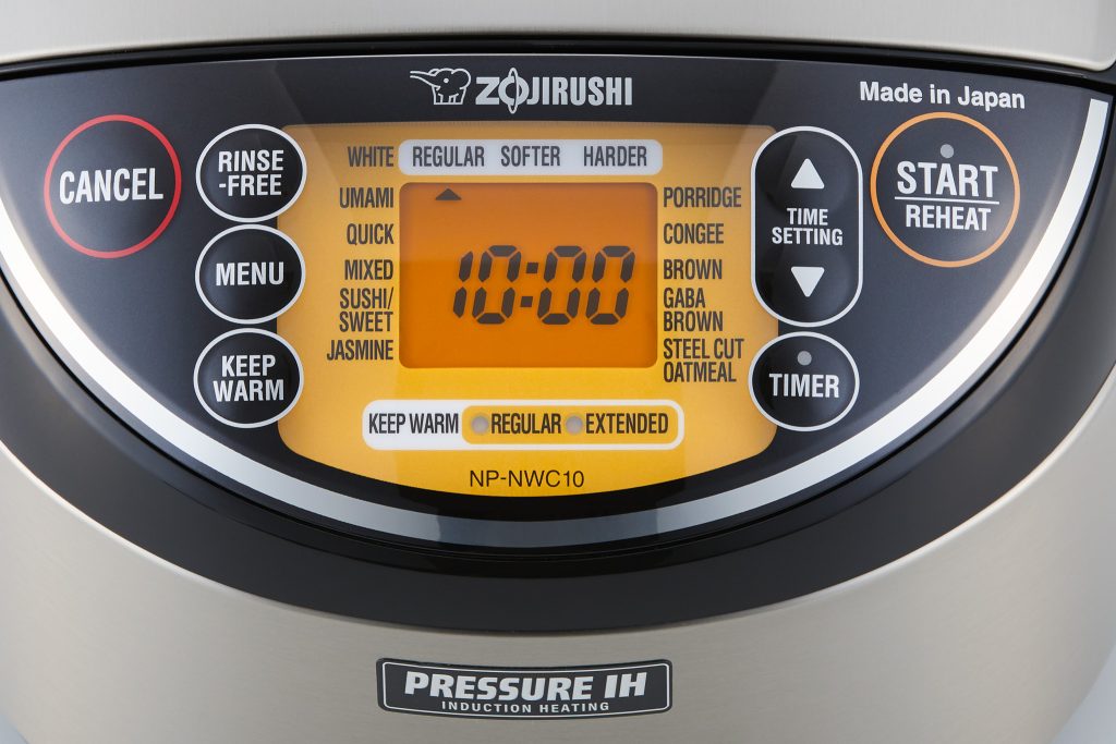 Rice cooker control panel