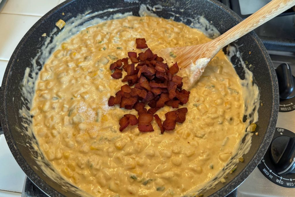 cooking cheese dip on stove