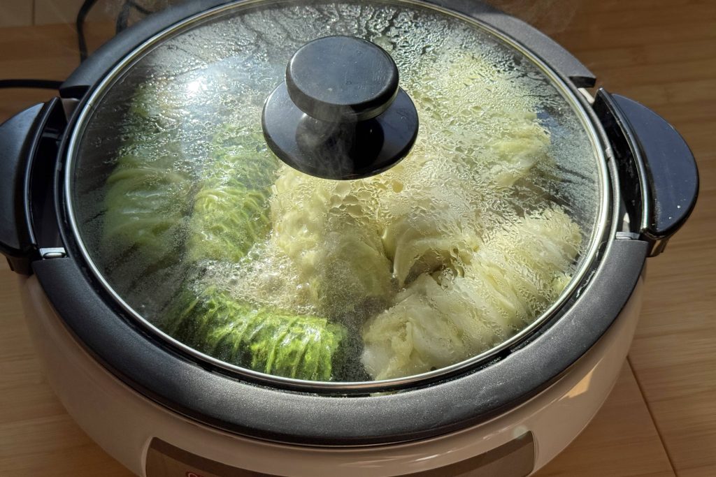 stuffed cabbage rolls in electric skillet