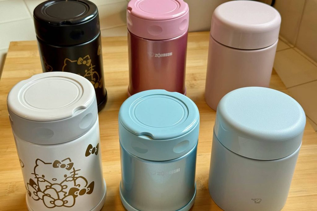 Line-up of various Food Jars