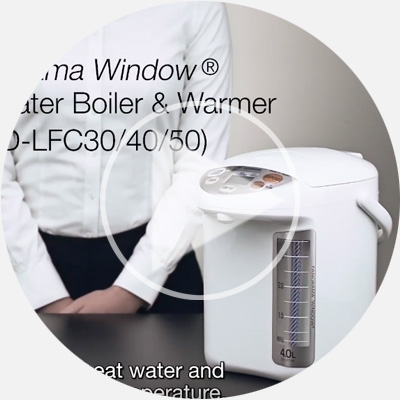 135 oz/4.0 L, Zojirushi CD-LFC40 Panorama Window Micom Water Boiler and Warmer 