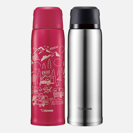 ZOJIRUSHI water bottle straight drinking stainless steel mug 480ml Rose Gold 