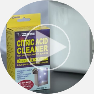 Citric Acid Cleaner for Electric Water Boilers CD-K03EJU | Zojirushi.com