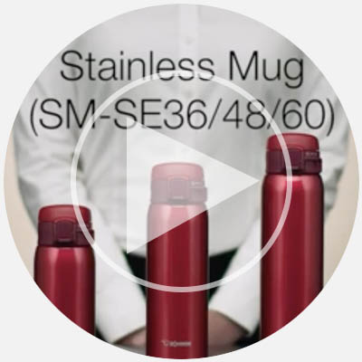ZOJIRUSHI Stainless Bottle Seamless Sen SM WG48 VZ Sweets Purple 480mll 1  pc 