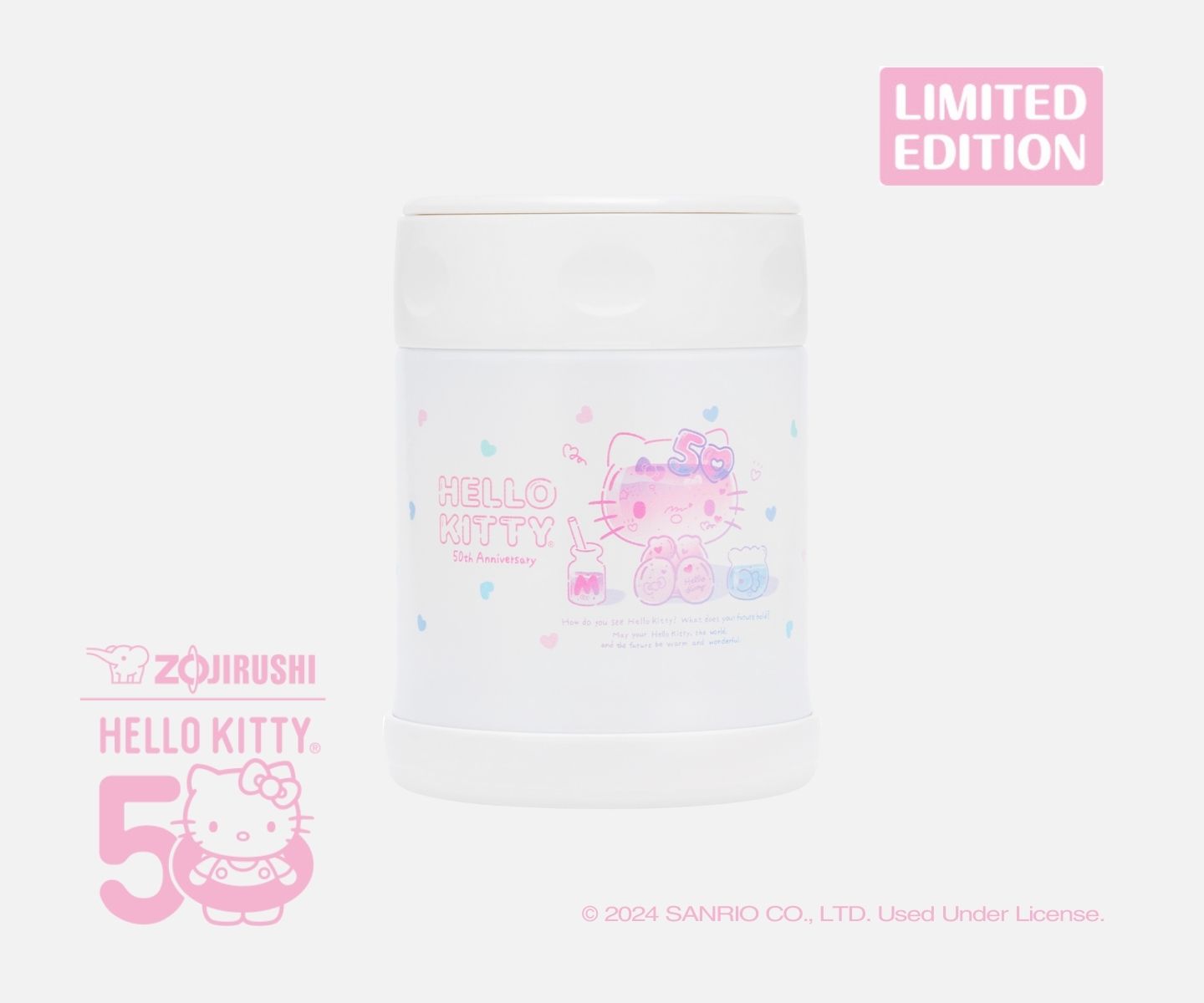 HELLO KITTY® 50th Anniversary Stainless Steel Food Jar SW-EAE35KT