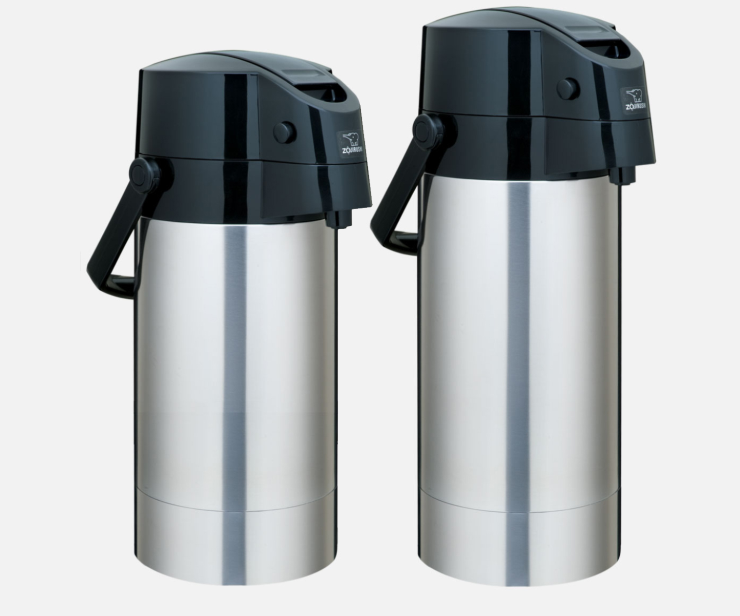 2.5 Liters Made in Japan Polished Stainless Zojirushi Air Pot Beverage Dispenser