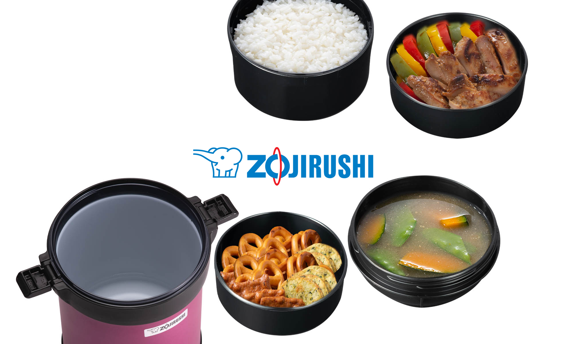 Zojirushi SL-GRE18(BT) Stainless Steel Classic Bento Lunch Jar NO FORK  INCLUDED