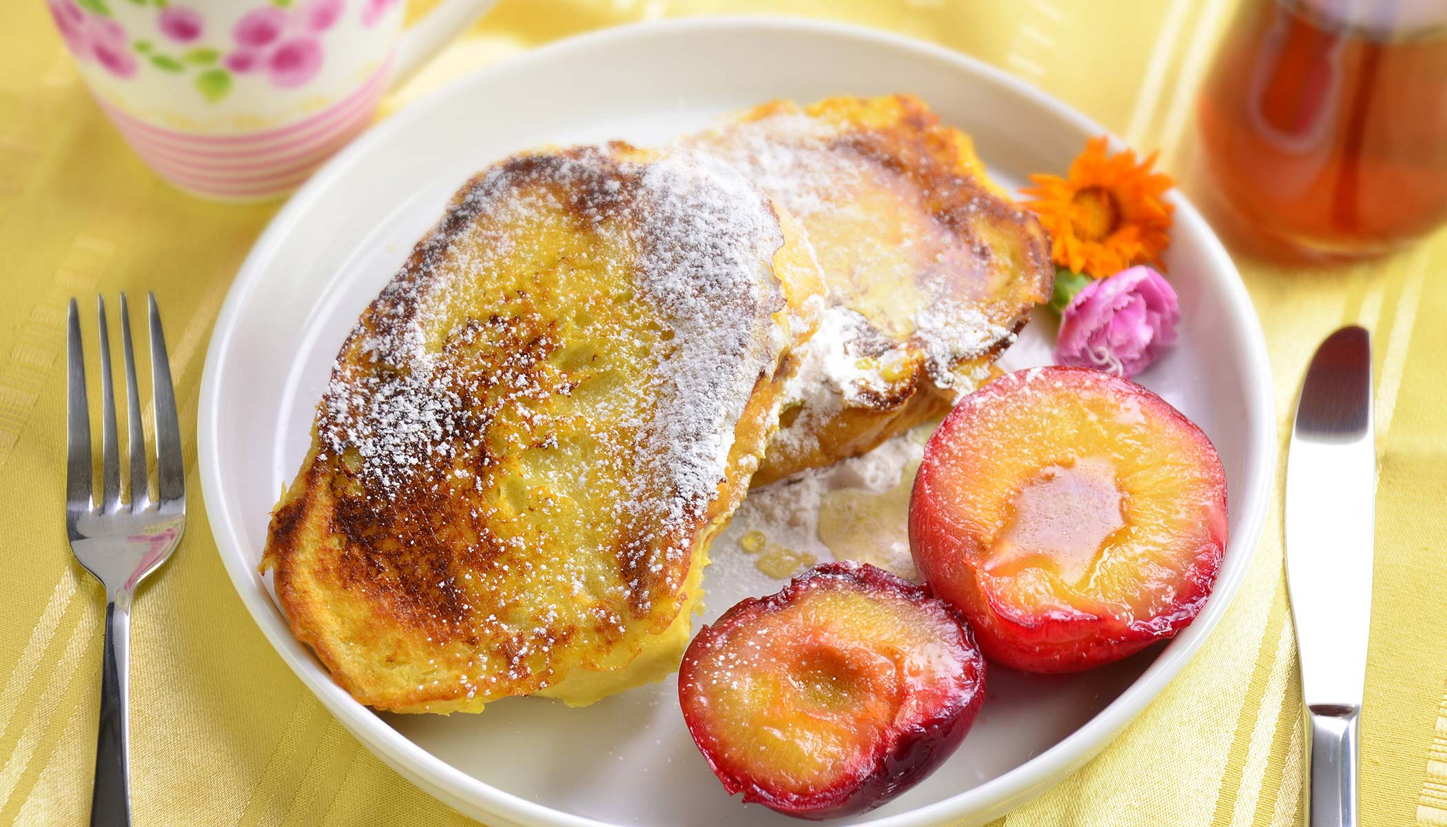 Yogurt French Toast with Fruit