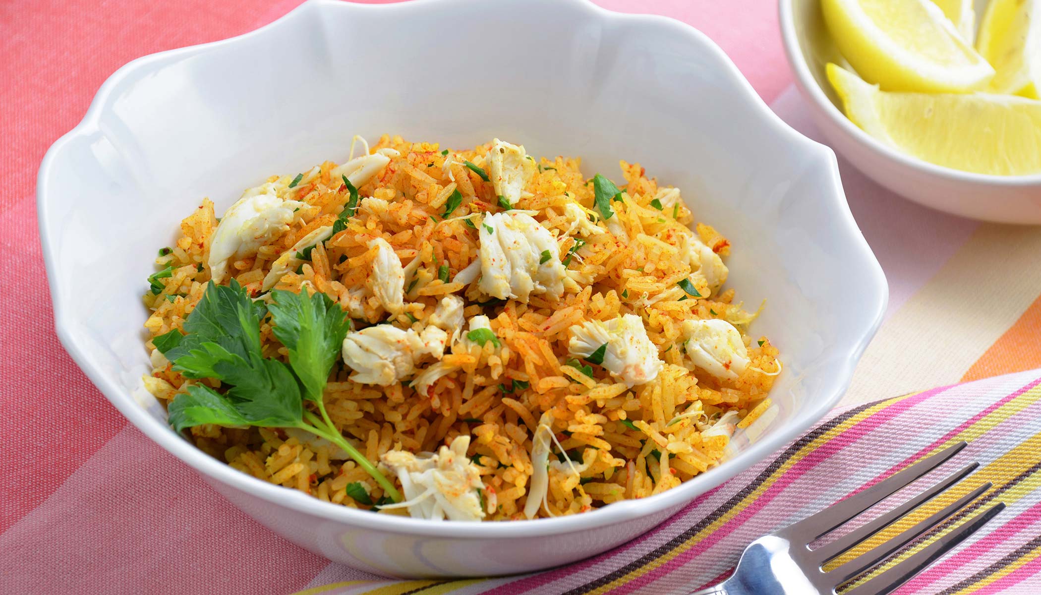 Chesapeake Crab Carrot Rice