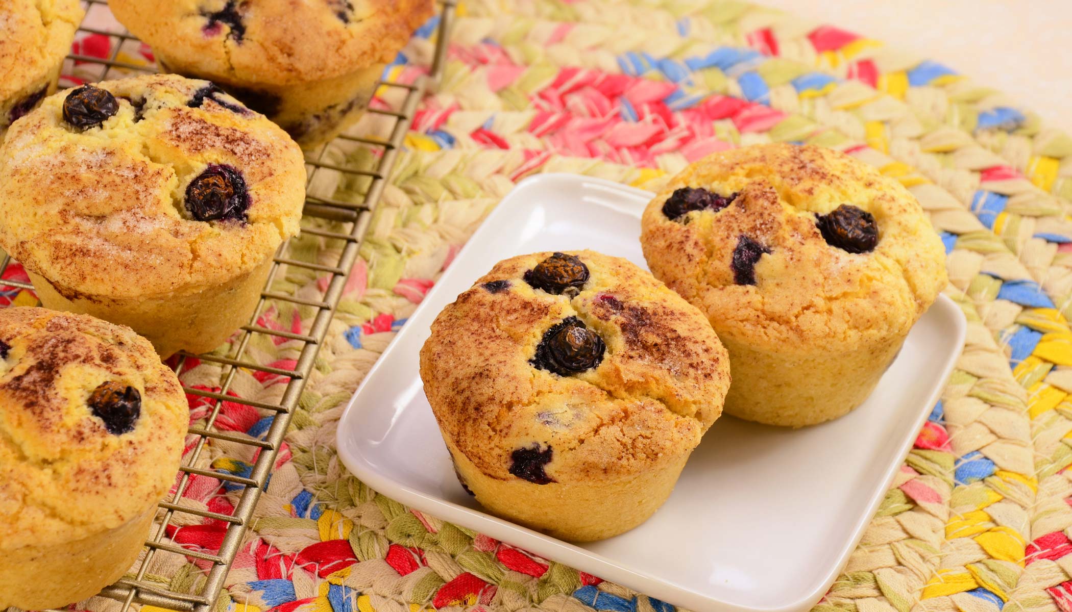 Fluffy Blueberry Muffins