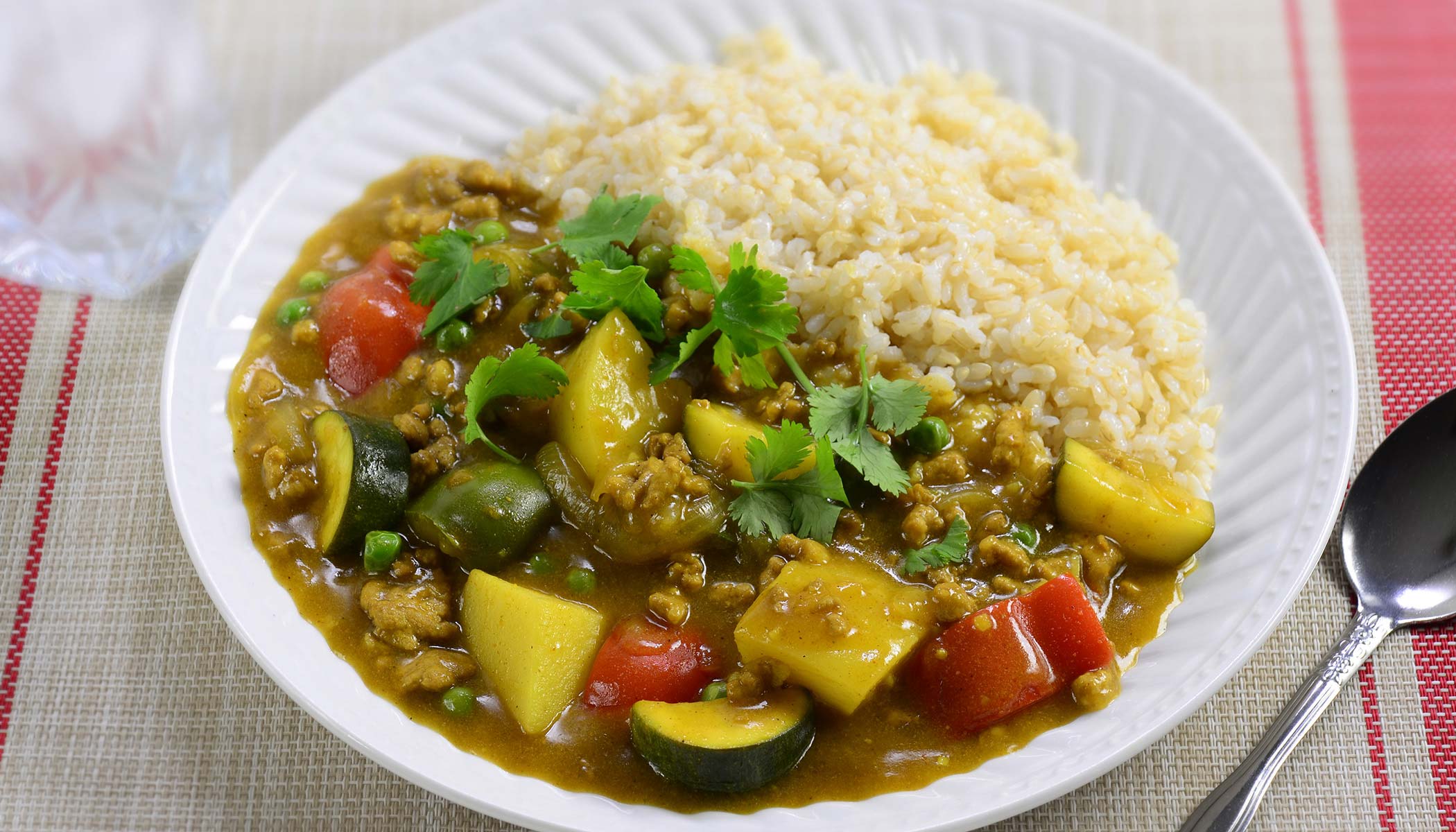 Summer Curry with Brown Rice